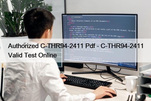 Authorized C-THR94-2411 Pdf - C-THR94-2411 Valid Test Online